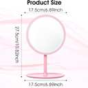 MAQUITA 10 Pcs Spa Party Mirrors Spa Party Supplies Desk Mirror Bulk Mirror for Sleepover Favors Makeup Mirrors for Sleepover Slumber Birthday Favors Gift (Pink)
