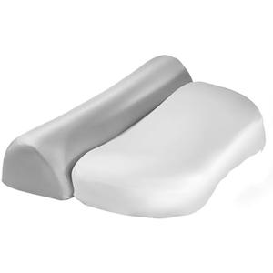 Constructs Zero Pressure Memory Foam Cervical Neck Pillow of Sleeping: Tech-Advanced, Ultra-Comfy, Hygienic & Stylish, Soft Washable Design for Neck Support & Quality Sleep Boost (White + Gray)