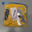 FUAMEY Dog Coat for Small Dogs,Waterproof Dog Winter Jacket with Harness Built in Puppy Cold Weather Coats Reflective Pet Vest with Zipper Warm Fleece Dogs Snowsuit Windproof Yellow, Small