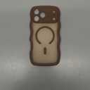 BENTOBEN Magnetic for iPhone 17 Pro Max Case, Cute Wavy [Full Camera Protection][Compatible with MagSafe] Matte Anti-Slip Bumper Women Girls Boys Protective Cover for 17 ProMax 6.9", Desert Titanium