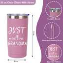 Fouvor Grandma Gifts,Birthday Gifts For Gigi,Great First Time Grandma Gifts Ideas Tote Bag Tumbler Candle Bracelet From Granddaughter Grandchildren Grandkids