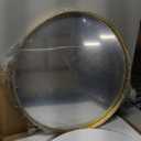 Round Bathroom Mirror 24 inch, Gold Gorgeous Deep Frame Round Wall Mirror, Modern Round Bathroom Vanity Mirror for Bedroom, Living Room, Hanging or Leaning, Gold (24"L x 24"W)