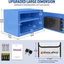 Voncabay Money Safe Box for Home with Digital Keypad, 0.8 Cu. Ft., Blue
