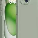 Miracase Compatible with iPhone 15 Case, [Soft Anti-Scratch Microfiber Lining], Liquid Silicone Case Gel Rubber Shockproof Drop Protection Phone Case for iPhone 15, Patina Green