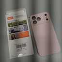 Vooii Magnetic for iPhone 17 Pro Max Case, Compatible with Magsafe (Premium Liquid Silicone) (Integrated Camera Control Button) Full Body Protective Anti-Scratch Microfiber Lining 6.9 inch, Chalk Pink