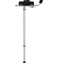 Ergonomic Platform Walker Attachment with Adjustable Armrest Pad  Sturdy Metal Walker Arm Support Attachment for Seniors, Attaches to Most Walkers, Black Walking Pad Bar Attachment 2pc