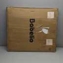 Babelio 29-48" Extra Wide Baby Gate with Adjustable Cat Door,Easy Install Pressure/Hardware Mounted,Auto Close Pet door for Stairs,House,Doorways,Effortless Walk Thru,White