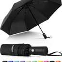 Seniny Windproof Travel Umbrella, Automatic Umbrellas for Rain, Portable & Compact Umbrellas for Backpack, Strong UV for Protection, Folding Small Sun Umbrella for Car, Walking