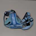 Light Up Dog Harness, Led No Pull Dog Harness with Handle Reflective Glow-in-The-Dark for Night Walking, USB Rechargeable Lighted Vest for Medium Large Dogs, Adjustable Soft Illuminated (Blue, Medium)