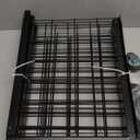 Urban Deco Gridwall Panel Display Stand - Craft Show Display Rack with Extra 8 Hooks, 2' x 5.5' Ft Black Metal Grids Standing Wire Rack for Retail Art Fair - 1 Set