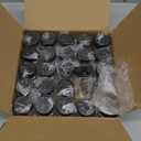 JIUWU 20ml Clear Glass Vials with Screw Caps, Pack of 36 Small Sample Bottles, Leak-Proof Empty Vials for Essential Oil, Perfume, Liquid, Lab, Spice