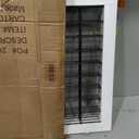 PAWLAND Extra Wide Dog gate for The House, Doorway, Stairs, Freestanding Foldable Wire Pet Gate, Pet Puppy Safety Fence, 30" Height (White, 3 Panels)