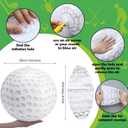 6 Pcs 12 Inches Golf Beach Balls Inflatable Golfing Gift Balls Party Decorations Golfers Gag Gift Fun Coastal Design for Summer Hawaii Birthday Party Photo Props