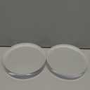 CiaoHER 1in Thickness 6in Diameter Acrylic Disc Display Block Clear Polished Round Pedestal Stand Riser 6" x 6" x 1", 2 Pack