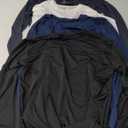 Real Essentials 4 Pack: Mens Long Sleeve Dry Fit T Shirts Hiking Fishing Workout Gym Work Sun UPF 50 Wicking Running Tee Large