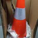RoadHero Orange Traffic Safety Cones 18 Inch with Weighted Base, 4 Pack