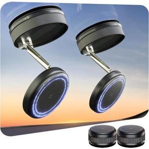 2 PCS Upgraded 360° Vacuum Magnetic Car Phone Holder for Magsafe [96+LBS Strongest Suction & 2800gf Strongest Magnetic], Adjustable Car Phone Mount for Your Car/Gym/Mirror/Shower for iPhone & Android