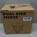Kingsyard Bird Feeder for Outside, Dual-Use Metal Mesh Wild Bird Feeder with Weatherproof Dome Dual, 2.5 lbs Seed Capacity for Finch Cardinal