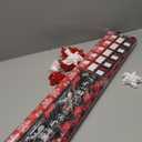 American Greetings Christmas Wrapping Paper, Red and Black Buffalo Plaid Holiday Gift Wrap Set (120 sq.ft., 4 rolls-30 in. x 12 ft., 7 Adhesive Bows, 30 Gift Tag Stickers) Rustic, Snowflakes, Reindeer