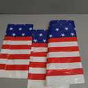 3pcs 4th of July Tablecloth - Patriotic American Flag Table Cloth, Plastic Disposable Rectangle USA Star Stripe Table Cover for Memorial Day, Fourth of July Independence Day Decorations, 54" x 108"