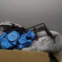 Large Portable Pet Crate for Car Travel, 24"x22"x25" Foldable Dog & Cat Carrier with Secures Seatbelt & Headrest Strap, Oxford Soft-Sided Pet Kennel with Removable Bed for Medium & Large Pet