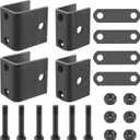 Lonffery Trailer Leaf Spring Hanger Kit for 1-3/4" Double Eye Springs, Single Axle 20007000 lbs, Trailer Suspension & Shackle Hardware Kit