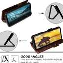 Xperia 5 IV Folio case flip Cases PU Leather Wallet Phone Cover (Xperia 5 IV Brown)