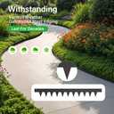 PIPZEN Landscape Edging Black Metal Garden Border for Flower Beds, Black L40in 10pcs