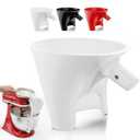 Flour Funnel for Kitchen Aid Mixer, Fits Tilt-Head 4.55 Qt (KSM150), 2026 New Kitchen Aid Attachments for Stand Mixer, Durable Dishwasher-Safe Baking Tool (White)