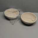 Bread Proofing Baskets Set of 2 8.5 inch Round Dough Proofing Bowls w/Liners Perfect for Home Sourdough Bakers Baking