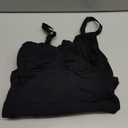 SHAPERX Women's Seamless Shapewear Tummy Control Bodysuit with Removable Pads Mid Thigh Body Shaper, SZ5468-Black-L-XL-Plus