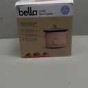 bella 1.5 Qt Slow Cooker with 3 Heat Manual Control, Ceramic Nonstick Coating, Dishwasher Safe Stoneware Pot and Tempered Glass Lid, Tangle Free Cord Wrap & Cool Touch Handles, Blossom