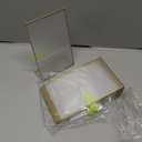 Gold Acrylic Sign Holder 4X6 inch, 6 Pack Wedding Table Number Frames Vertical , Double Sided Display Gold Picture Frame, Clear Menu Holders for Wedding Reception, Party Decoration