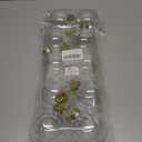 3.15 Inch DIY Craft Christmas Stuffing Balls, 10-Pack Clear Plastic Ornaments, 80mm Clear Plastic Refillable Decorative Balls, Christmas House Decoration, Christmas Tree Decoration,Gold, 80mm