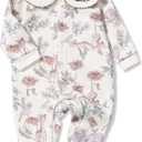 100% Organic Cotton 0-24 Months Long Sleeve Baby Romper