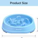 MateeyLife Small Slow Feeder Cat Bowls 2PCS, Anti-Choking Puzzle Cat Food Bowls, Anti-Slip Interactive Dog Feeding Slow Down Eating, Bloat Stop Maze Dishes Dog Feeder for Small Breeds 1 Cup