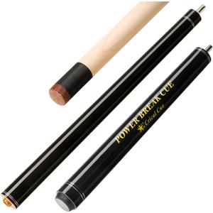 CRICAL Heavy Hitter Jump Break Cue 3-Pieces 54inch Short Maple Break Jump Cue with 13.2mm Tip Punch Cue Professional Jump Cue Billiard Pool Stick (Black)