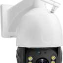 5MP 30X Optical Zoom Security PTZ Camera, WiFi 2.4GHz 5GHz Speed Dome Wireless IP Camera, Motion Detection Auto Tracking Outdoor Color Night Vision Infrared 390ft