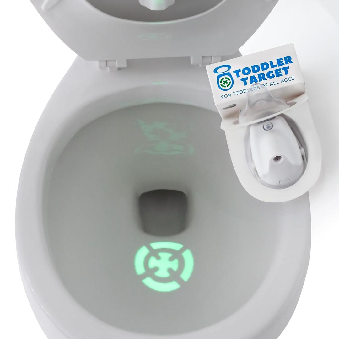 Adjustable Potty Toilet Target with Motion Sensor, Bullseye Illumination, and Nightlight, Precision Training - Ideal for Boys' Potty Training