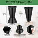 Beeveer 6 Pack Plastic Flower Bucket 11.8 Inch Tall Vase Bucket Cone Vase with Base for Cut Flower Multipurpose Buckets for Flower Bouquet Holder Centerpieces Decorations for Home Wedding (Black)