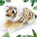 15 Inch Stuffed Animal Tiger Easter Gifts Tigers Plush Realistic Wild Jungle Animals Tigers Toys for Girls Boys Birthday (Tiger)