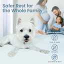 SafeRest Waterproof Twin Size Mattress Protector - Fitted with Stretchable Pockets - Machine Washable Cotton Blend Mattress Cover for Bed