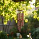 Premium Spiritual Mandala Wind Chime Vastu-Inspired Deep-Tone Chimes for Home, Garden & Patio Large 37 Mindful Gift of Abundance, Good Luck & Healing One Tree Planted