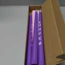 RGQSUN LEDs Flameless Advent Candles Sets of 5 Christmas Advent Candles Battery Operated Flickering Flameless Taper Candle for Christmas Wreath Advent Decor(Battery is not Included)