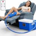 Cold Therapy Machine with Memory Function, Programmable Timer, Wireless Remote & Quiet Pump, Portable Ice Machine for Knee After Surgery, Ankle, Arm Relief, Ideal for Sports Injuries (12 Qt)