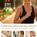 FITVII Screenless Fitness Tracker for Women Men, Health and Fitness Wearable with 24/7 Heart Rate, Blood Pressure and HRV Sleep Monitor, Subscription Free Activity Tracker for Android & iPhone