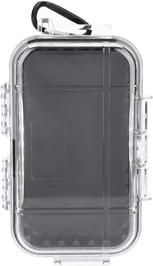 Waterproof Storage Case, Outdoor Survival Waterproof Dry Box Case Shockproof Storage Case Airtight Carry Box Container for Outdoor Boating Camping(Transparent)