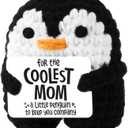JOYIN Gifts for Mom from Daughter Son, Cute Penguin Doll Crochet with Card, Mothers Day Birthday Christmas Thanksgiving Gifts for Mom Stepmother Adoptive Mother