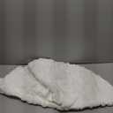 AISENO 36 Inch Christmas Tree Skirt Faux Fur with Cable Knit Knitted Thick Decoration for Merry Christmas Decoration