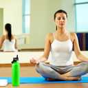 Straw Lid fits Hydro Flask Standard Mouth, 21 24 oz, Sports Flex Cap Water Bottle Accessories Replacement Top (Black)